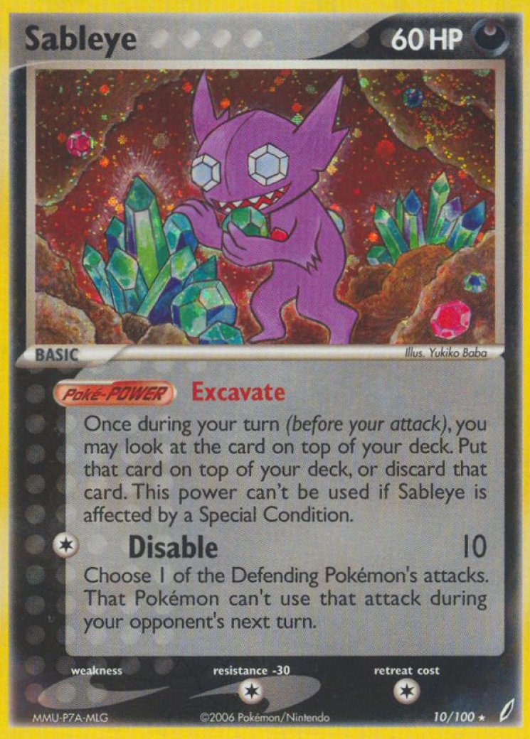pokemon card sableye Ancient Origins #44 Colorless Artist Sableye Cards | Dex -