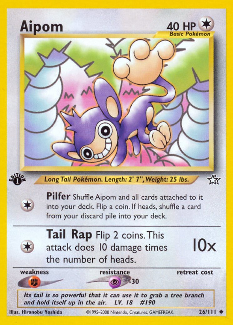 aipom pokemon go card - 056/078 - Colorless Slap (30) Weakness Fighting 2 Resistance None None Retreat Cost Aipom 056 Pokemon GO -