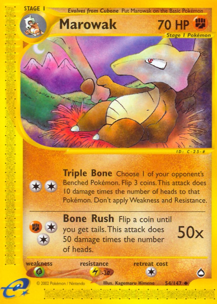 Marowak - Aquapolis - Pokemon Card Prices & Trends