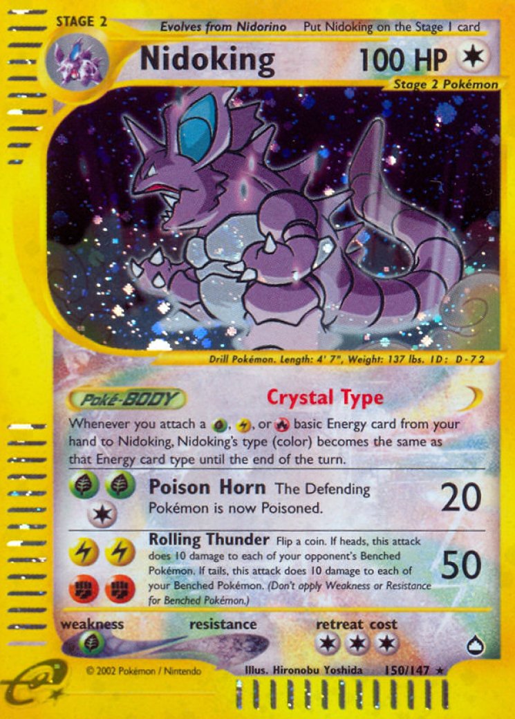 Nidoking (150) - Aquapolis - Pokemon Card Prices & Trends