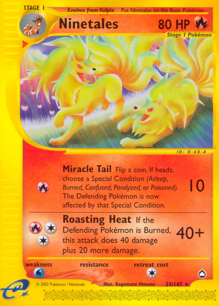 pokemon card ninetales value Ninetales 25/147 Price 2026