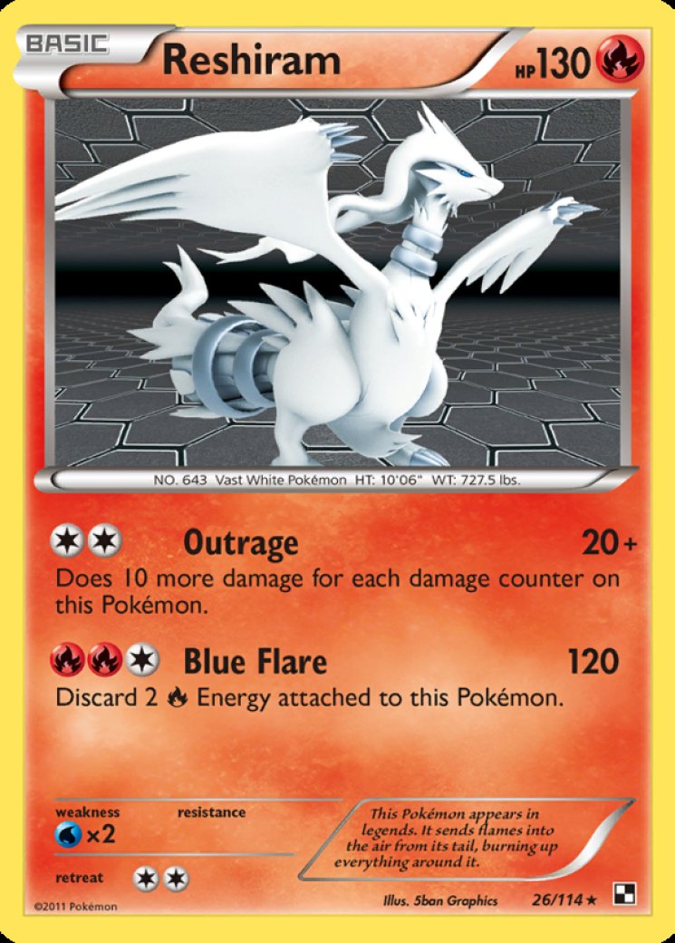 Reshiram 26/114 Price 2026 | Black and White