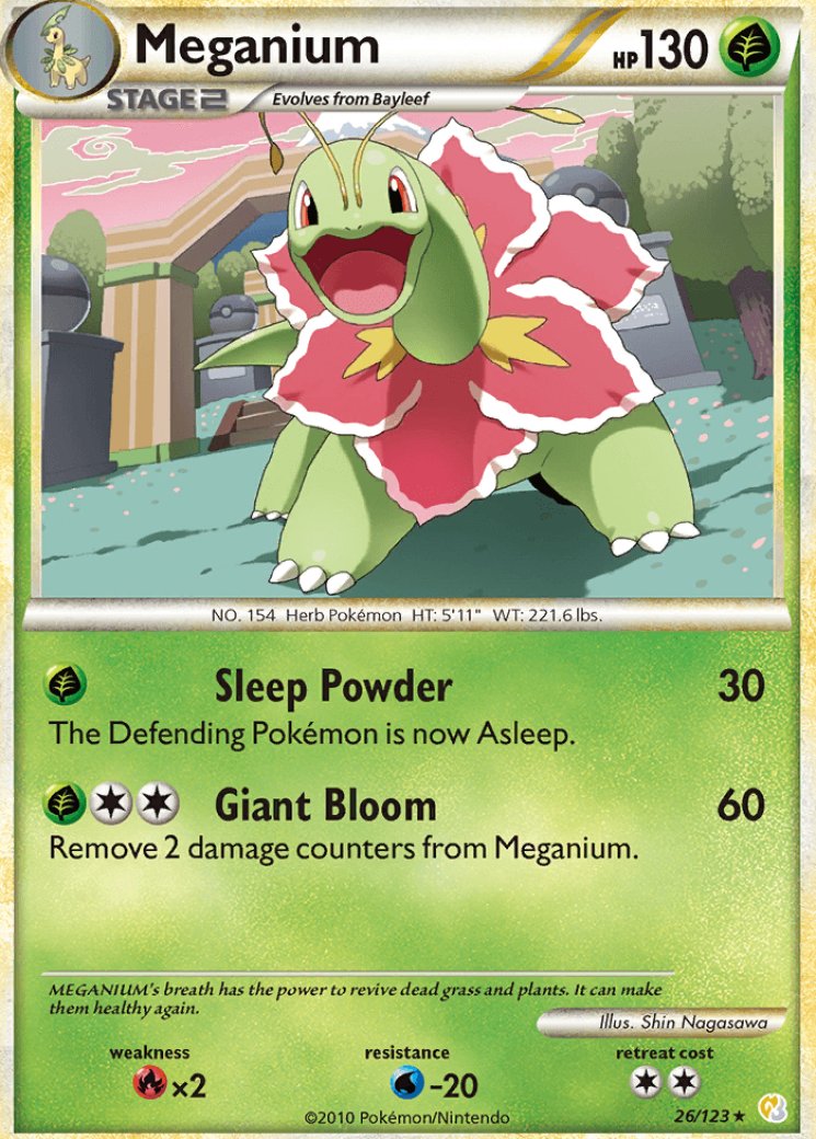 meganium pokemon card value Trading Game Neo Genesis No.154 LV.57 (Rank A) Wild Growth Mega Meganium ex 034 -