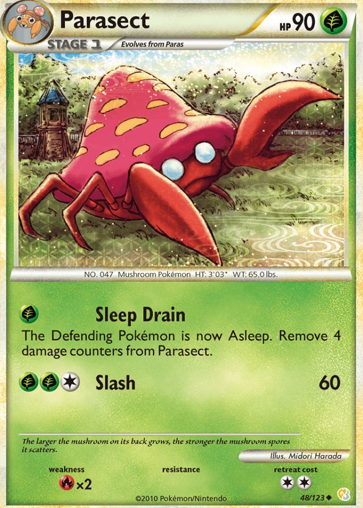 parasect pokemon card Pokemon Trading Card Game Sun & Moon Team Up Rare Parasect #7