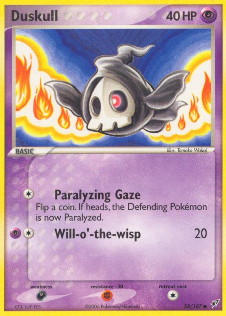 duskull pokemon card value - 86/132 - Common - Reverse Holo Weakness / Resistance / Retreat Cost 2025 Pokemon SV Prismatic Evolutions