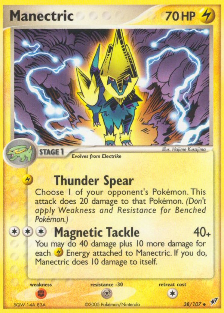 manectric pokemon card value Manectric 40/100 - Majestic Dawn