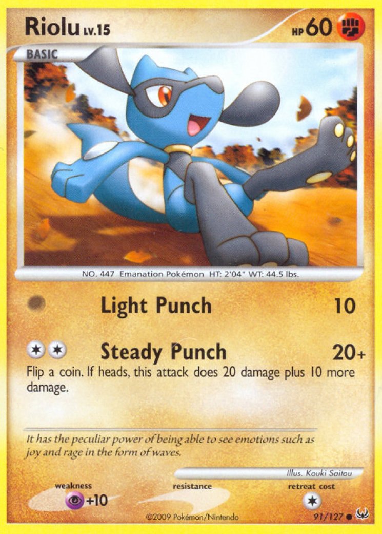 pokemon card riolu this attack does 20 more damage Riolu (B3-079) Pokmon TCG