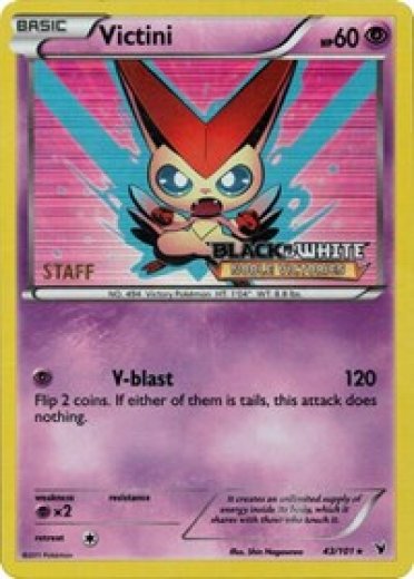 Victini - 43/101 (Prerelease) [Staff]