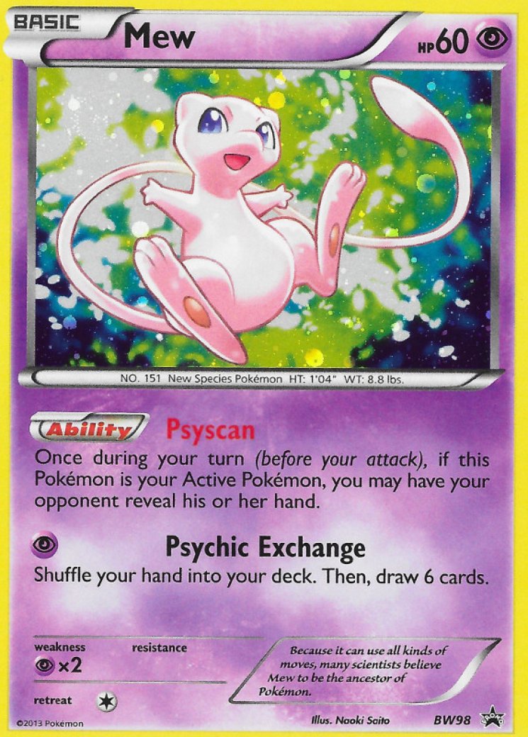 Mew - BW98 BW98/114 Price 2026 | Black and White Promos