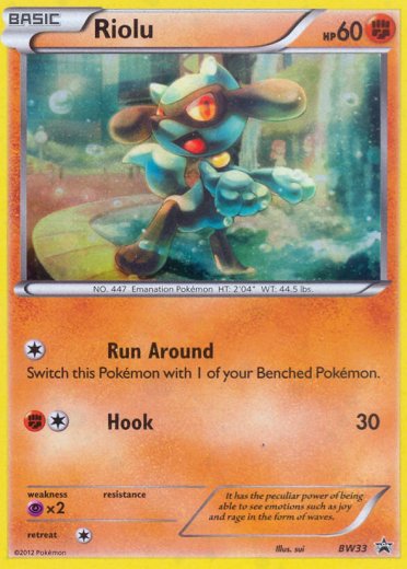 Riolu - BW33 (Cosmos Holo)