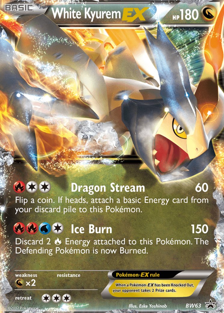 White Kyurem EX - BW63 - Black and White Promos - Pokemon Card