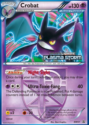 Crobat - BW51 (Team Plasma) (Prerelease) [Staff]
