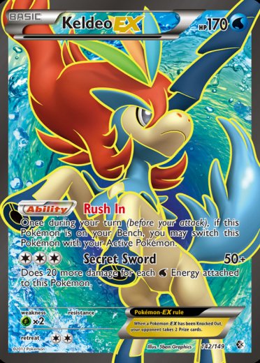 Keldeo EX (142 Full Art)