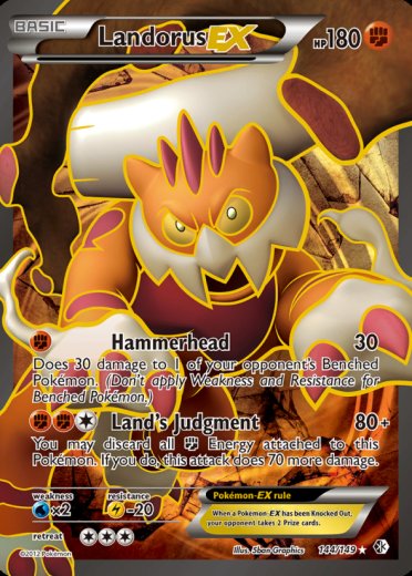 Landorus EX (144 Full Art)