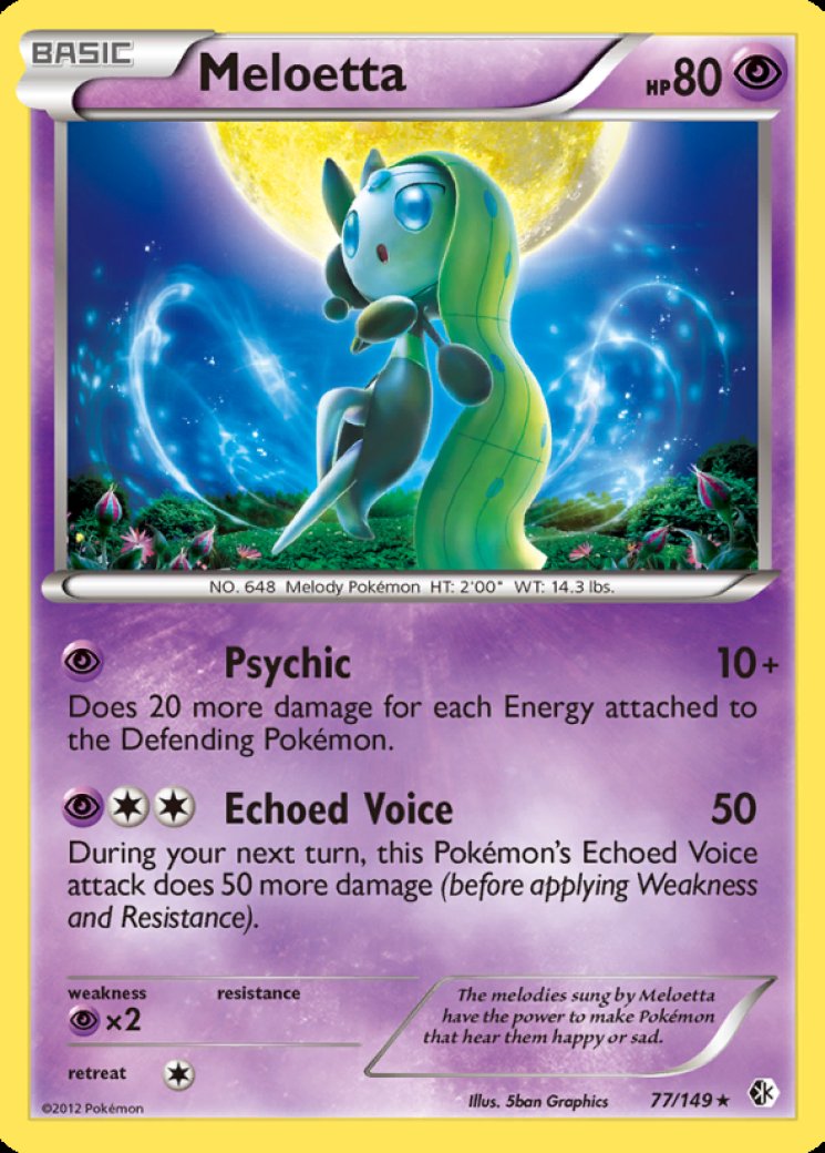meloetta pokemon card value Pokemon - Meloetta-EX (RC25/RC25) main image 1