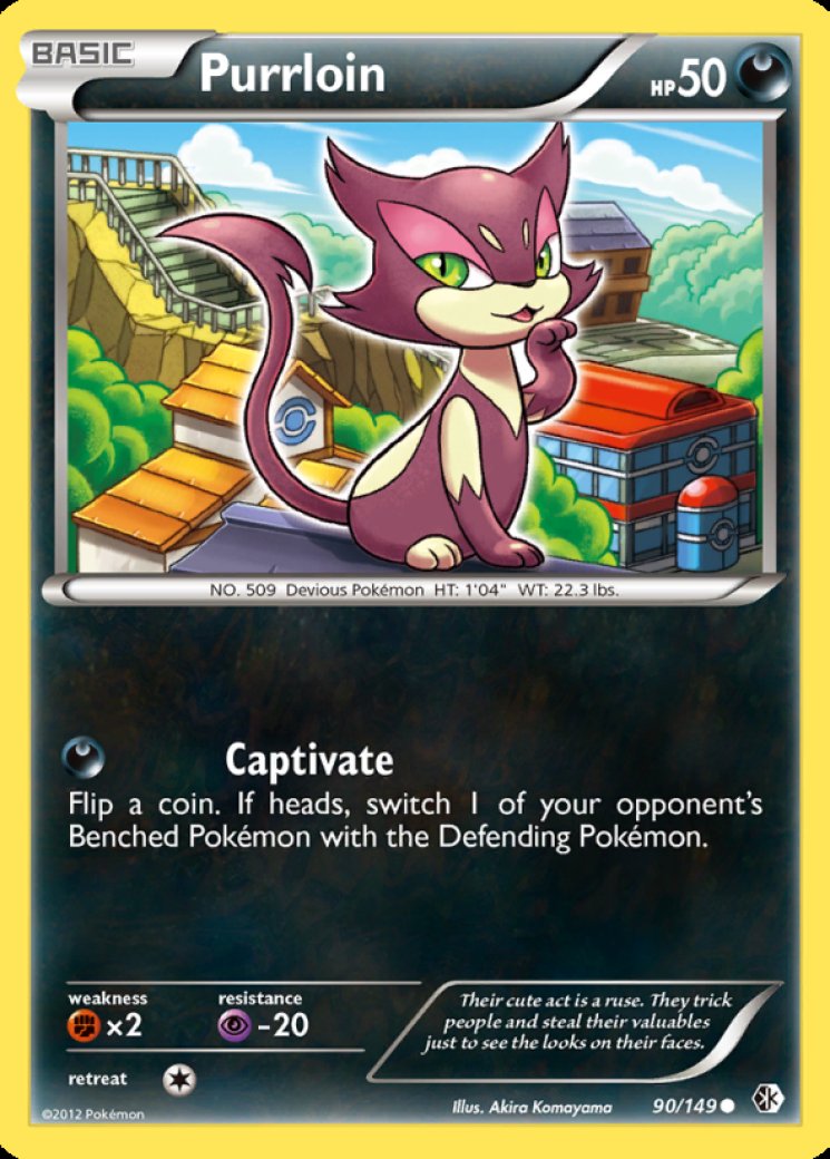 pokemon purrloin card Pokemon Center N & Purrloin Card Sleeves Original Japan Edition main image 1