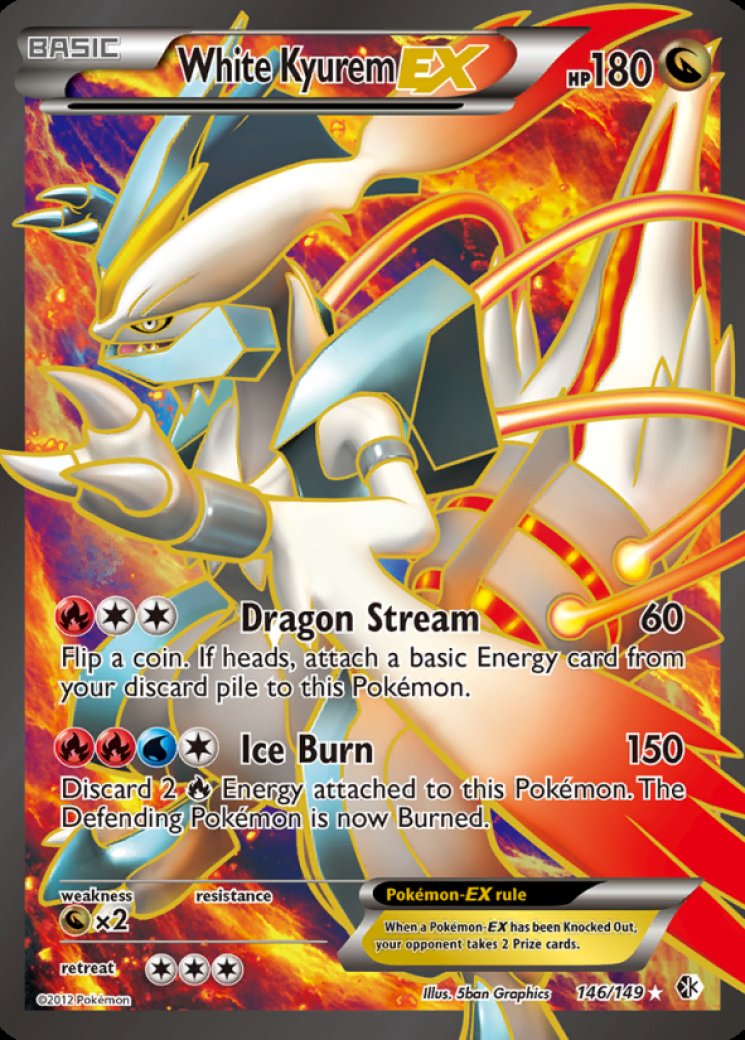 White Kyurem EX (146 Full Art) 146/149 Price 2026 | Boundaries Crossed