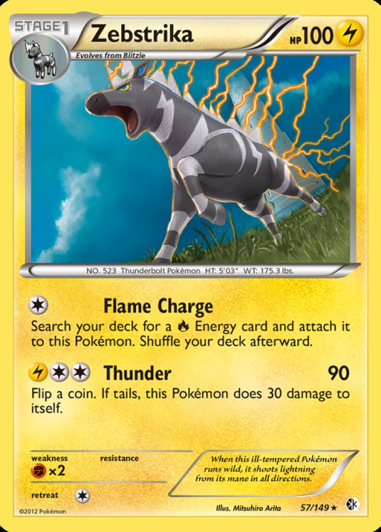 zebstrika pokemon card value Amazon.com: Pokemon - Zebstrika (49/122) main image 1