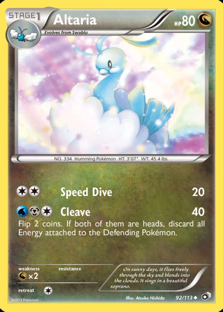 box one piece card game Altaria EX Full Art Rare Paradox Rift 232/182, NM Pokemon Card main image 0