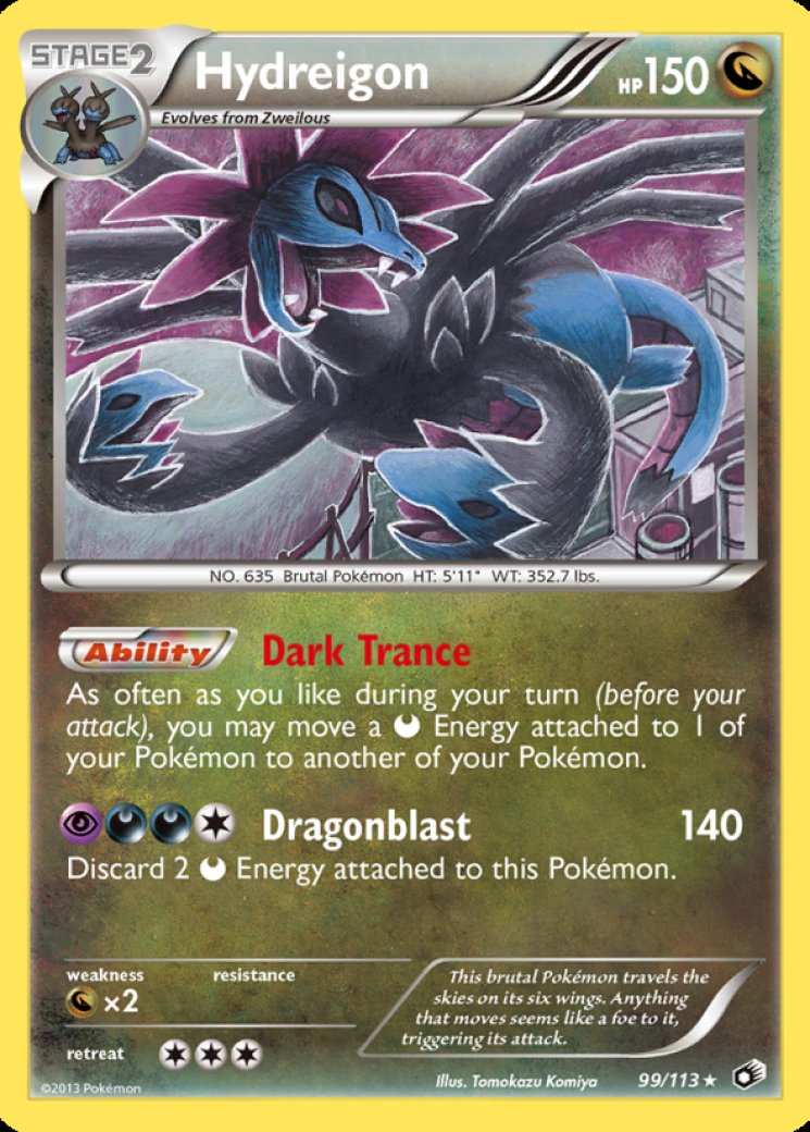 hydreigon pokemon card price Hydreigon Holo Rare #140/193 2023 Paldea Evolved Pokemon Card –  CTKollectables main image 1