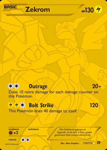 Zekrom (115 Full Art Secret Rare)