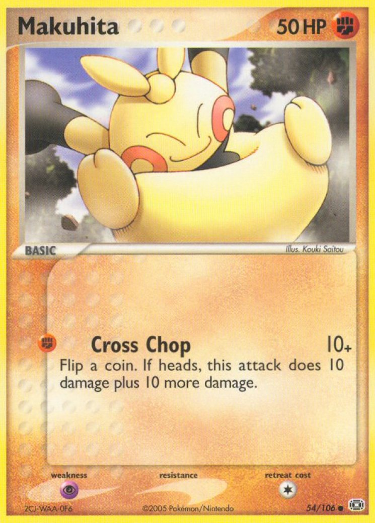 makuhita pokemon card value Common  EX Ruby &amp; Sapphire 58/109 Cards  CollexyLux  Makuhita 78/106 Price 2026 |