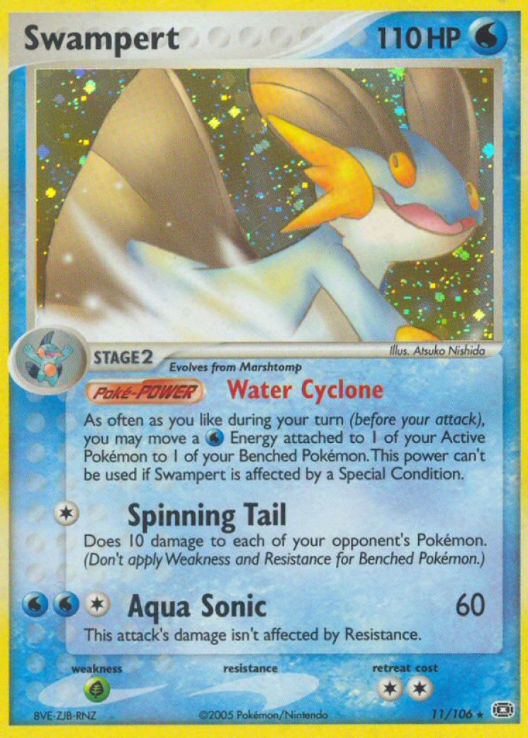 swampert pokemon card price POKEMON SWAMPERT 064/264 FUSION STRIKE RARE REVERSE HOLO NEAR MINT