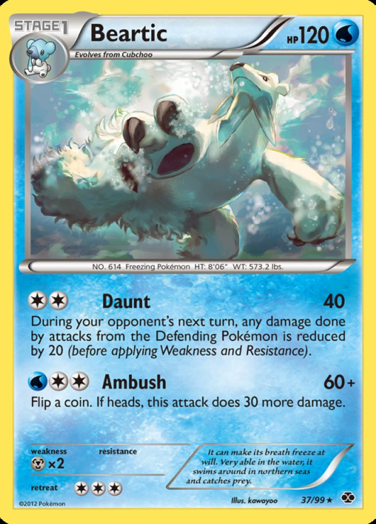 polar bear pokemon card Pokémon TCG - Beartic - 114/086 - JP main image 0