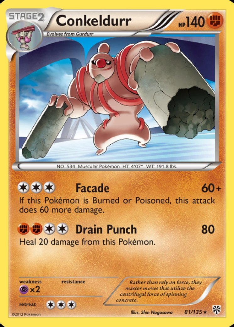 conkeldurr v pokemon go card value Conkeldurr V - 040/078 - Pokemon Go main image 0