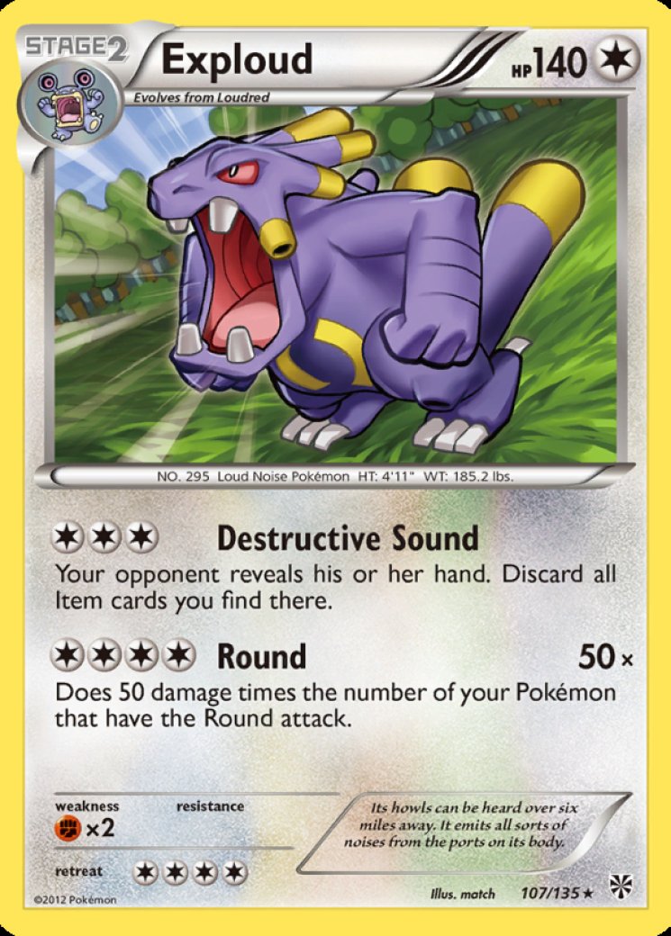 Exploud Facts Exploud Ex Pokemon Card
