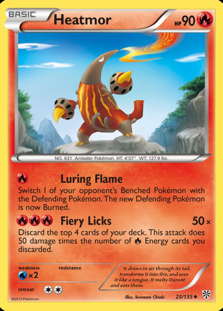 heatmor pokemon card value Pokemon - Sword & Shield - Fusion Strike - Heatmor - 041/264