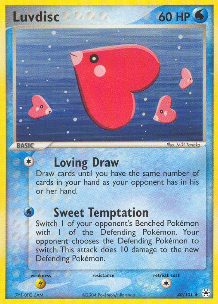 luvdisc pokemon card value Pokemon Center Original Plush Pokemon Fit Luvdisc main image 0