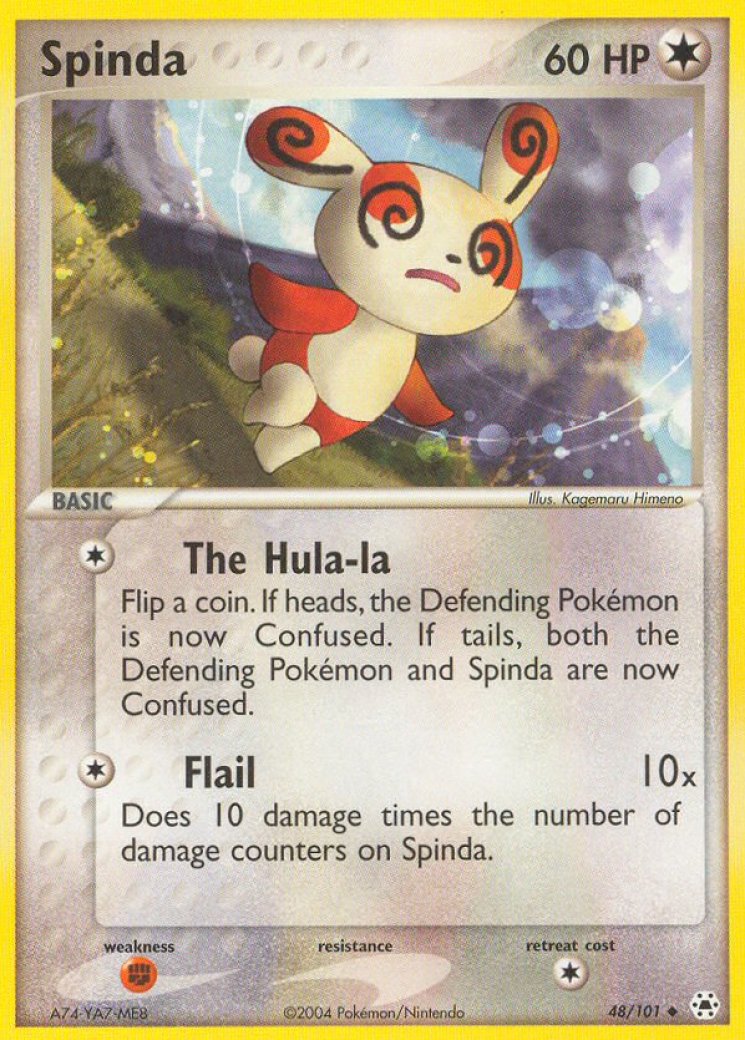 spinda pokemon card Vintage Rare - EX Legend Maker Non-Holo 26/92 Your opponents Active Pokmon is now Confused Spinda Card Prices & Value