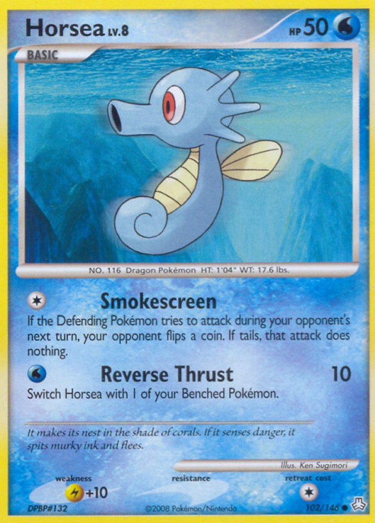 horsea pokemon card value Amazon.com: Pokemon - Horsea (30/160) main image 1