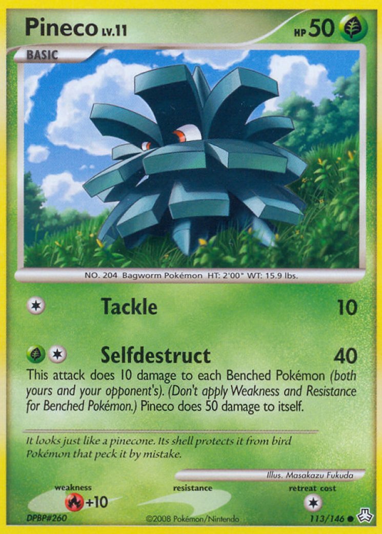 pineco pokemon card Vintage Common