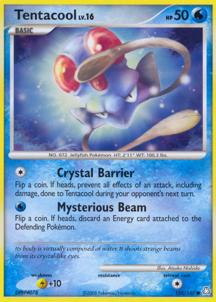 tentacool pokemon card value Tentacool - Fossil (Unlimited) [COMMON]