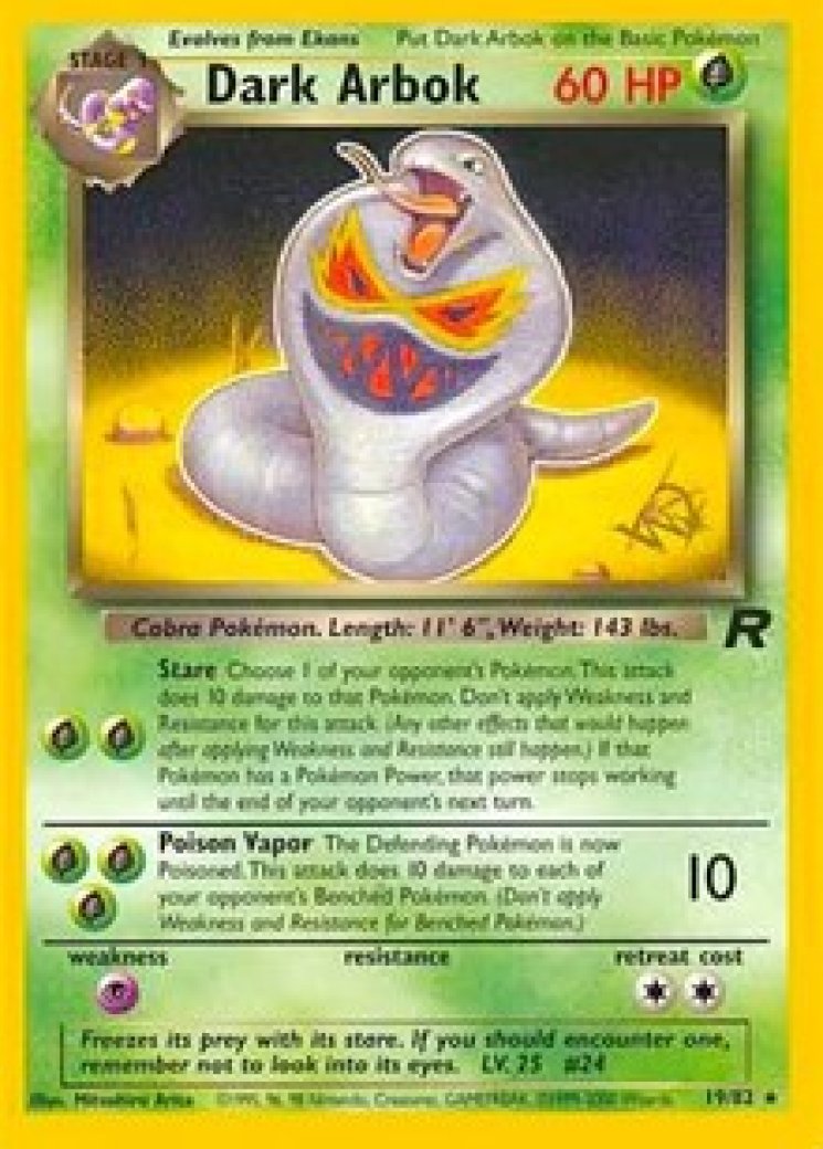 Dark Arbok [W Stamped] - Wizards Black Star Promos - Pokemon Card Prices &  Trends