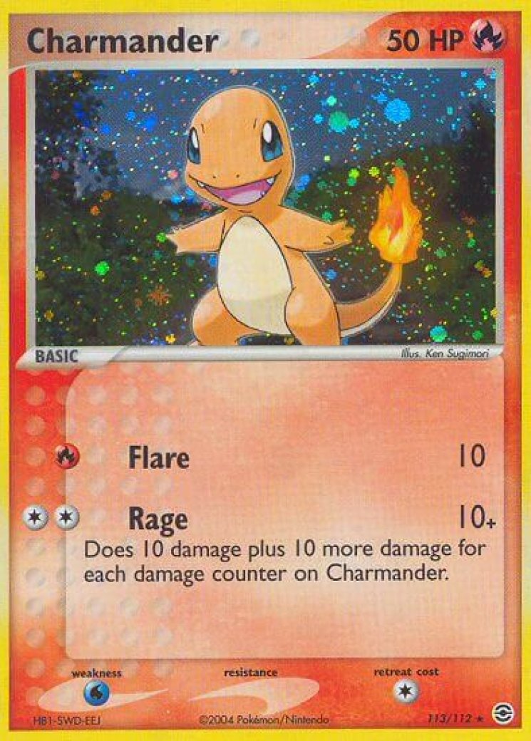 rare charmander card price - 113/112 2026 Colorless Artist Charmander - 044 (Pokemon Center
