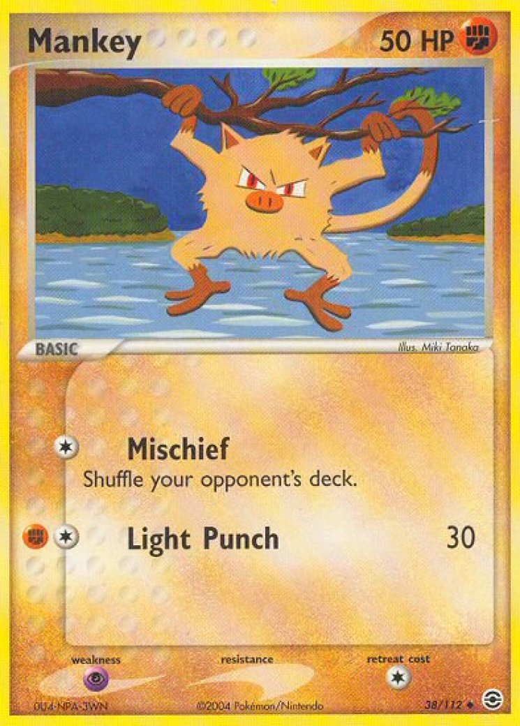 pokemon mankey card value Blaine's Mankey 1st Edition main image 0