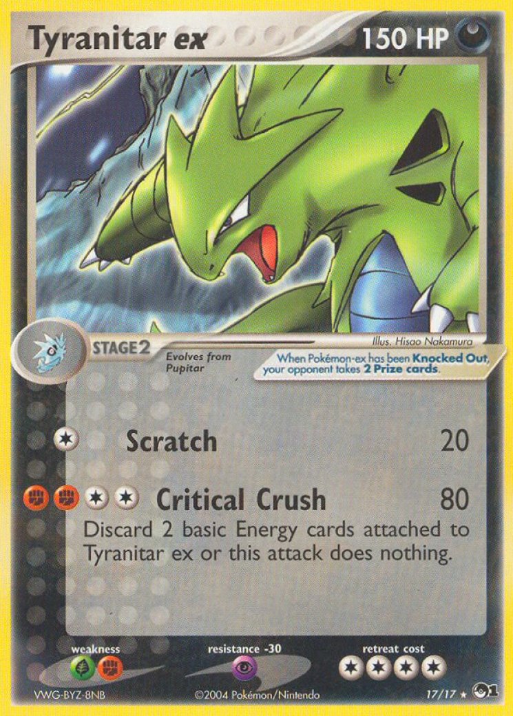 Tyranitar ex (Holo) - POP Series 1 - Pokemon Card Prices & Trends
