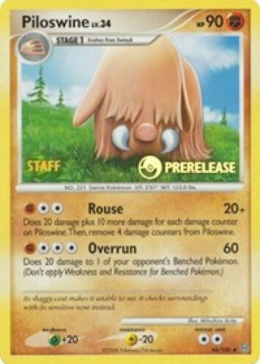 Piloswine - 46/100 (Prerelease) [Staff]