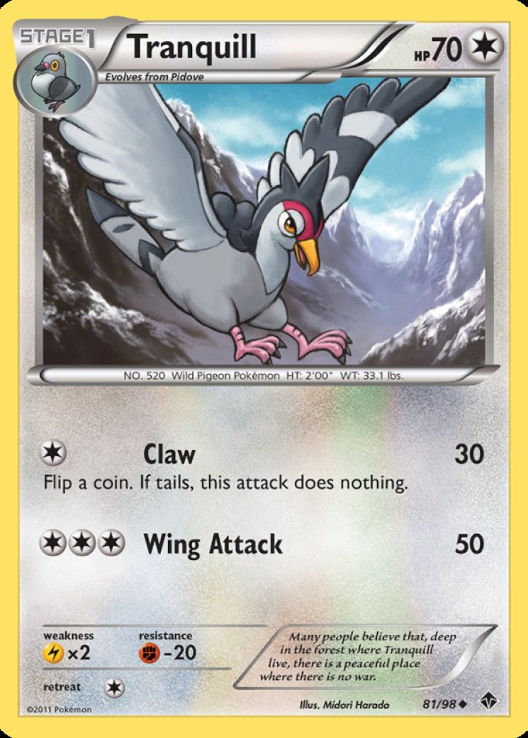 tranquill pokemon card value Tranquill - 149/086 149/86 Price 2026