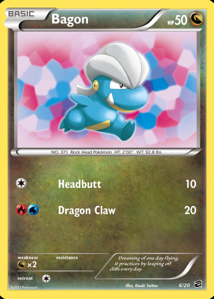 shiny bagon pokemon card - Platinum Arceus - Dragon Colorless Gnaw (10) Fire Bagon 069/090 Holo Advent of