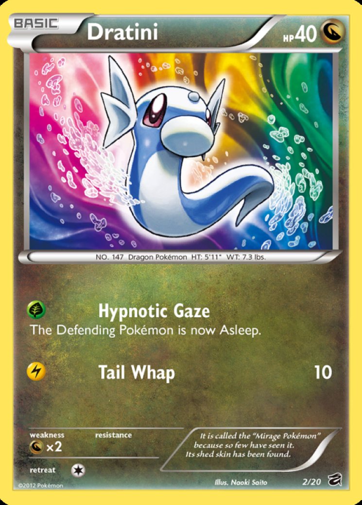 dratini pokemon card price 1999 Pokemon Dratini - 1st Edition Shadowless main image 0