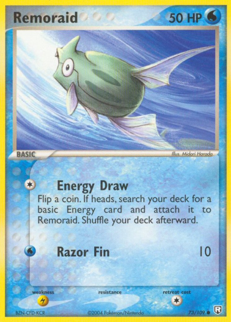 remoraid pokemon card value Holo Ex Team Rocket Logo - EX Team Rocket Returns Pokmon 73/109 All cards will be carefully packed for safe transit Remoraid - ME04: Chaos Rising