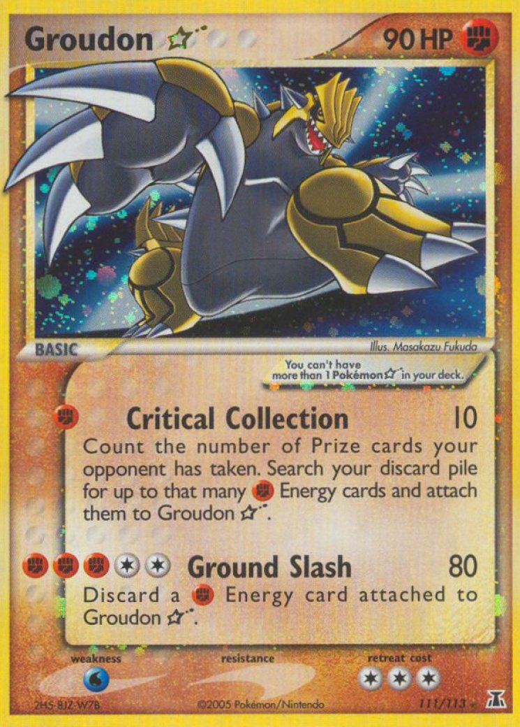 Groudon Star 111/113 Price 2026 | Delta Species