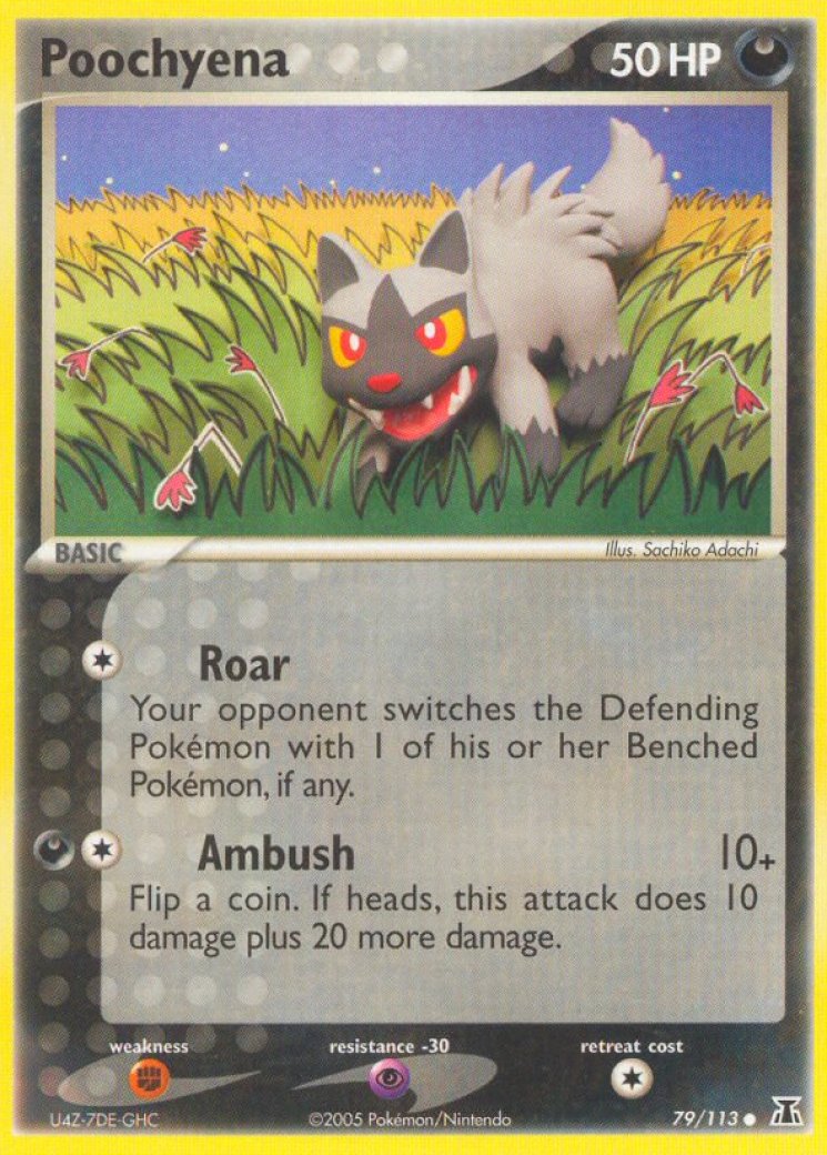 poochyena pokemon card price - GG33/GG70 Holo Ultra Rare Deoxys Type Poochyena 103/185 Vivid Voltage -