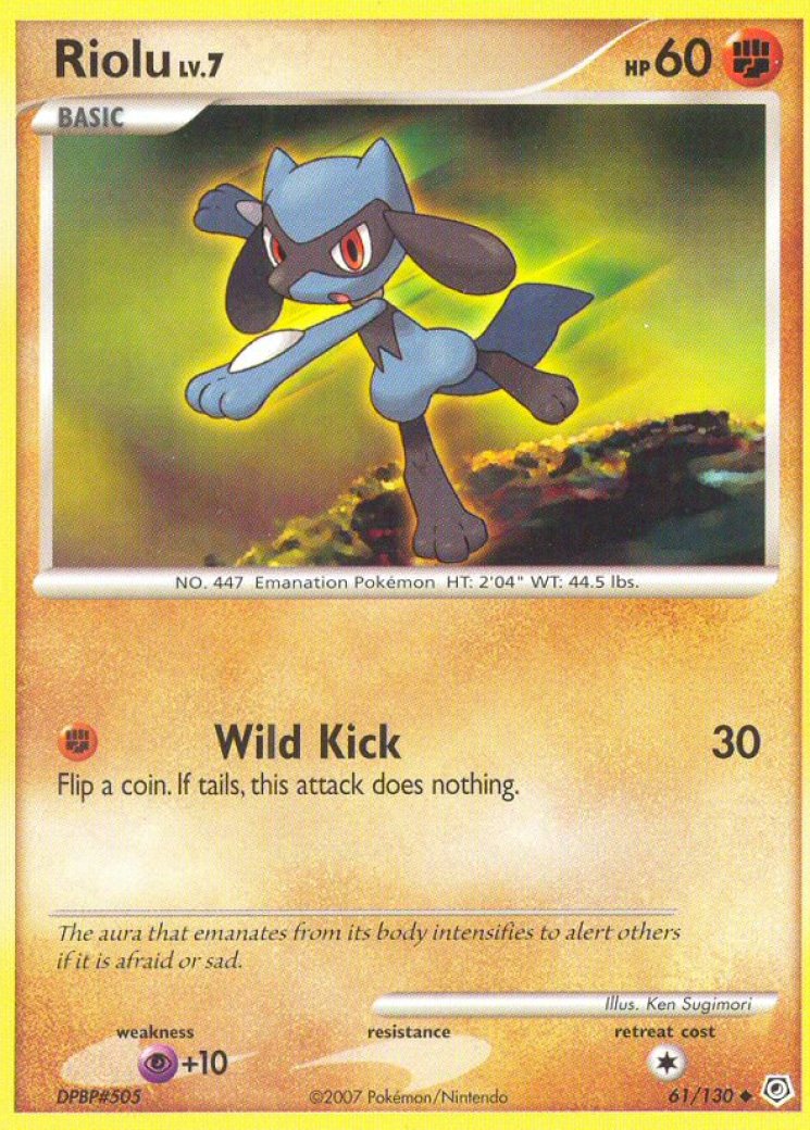 pokemon card riolu Amazon.com: Pokemon - Riolu (76) main image 0