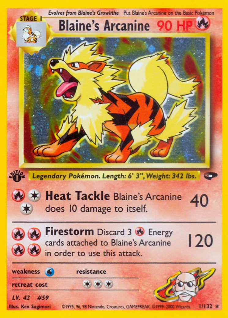 Blaine's Arcanine - Gym Challenge - Pokemon Card Prices & Trends Blaine's Arcanine - Gym Challenge - Pokemon Card Prices & Trends