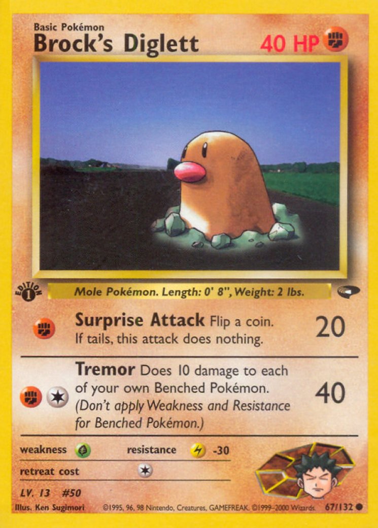 Brock's Diglett 67/132 Price 2026 | Gym Challenge